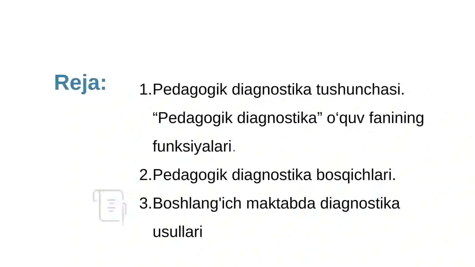 Boshlang‘ichtalimo‘quvtarbiyajarayonidapedagogikdiagnostika 2