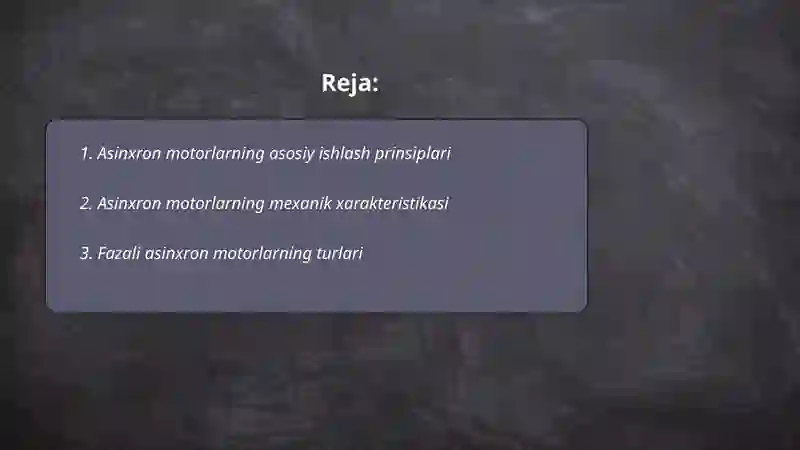 Asinxron motorlar 2