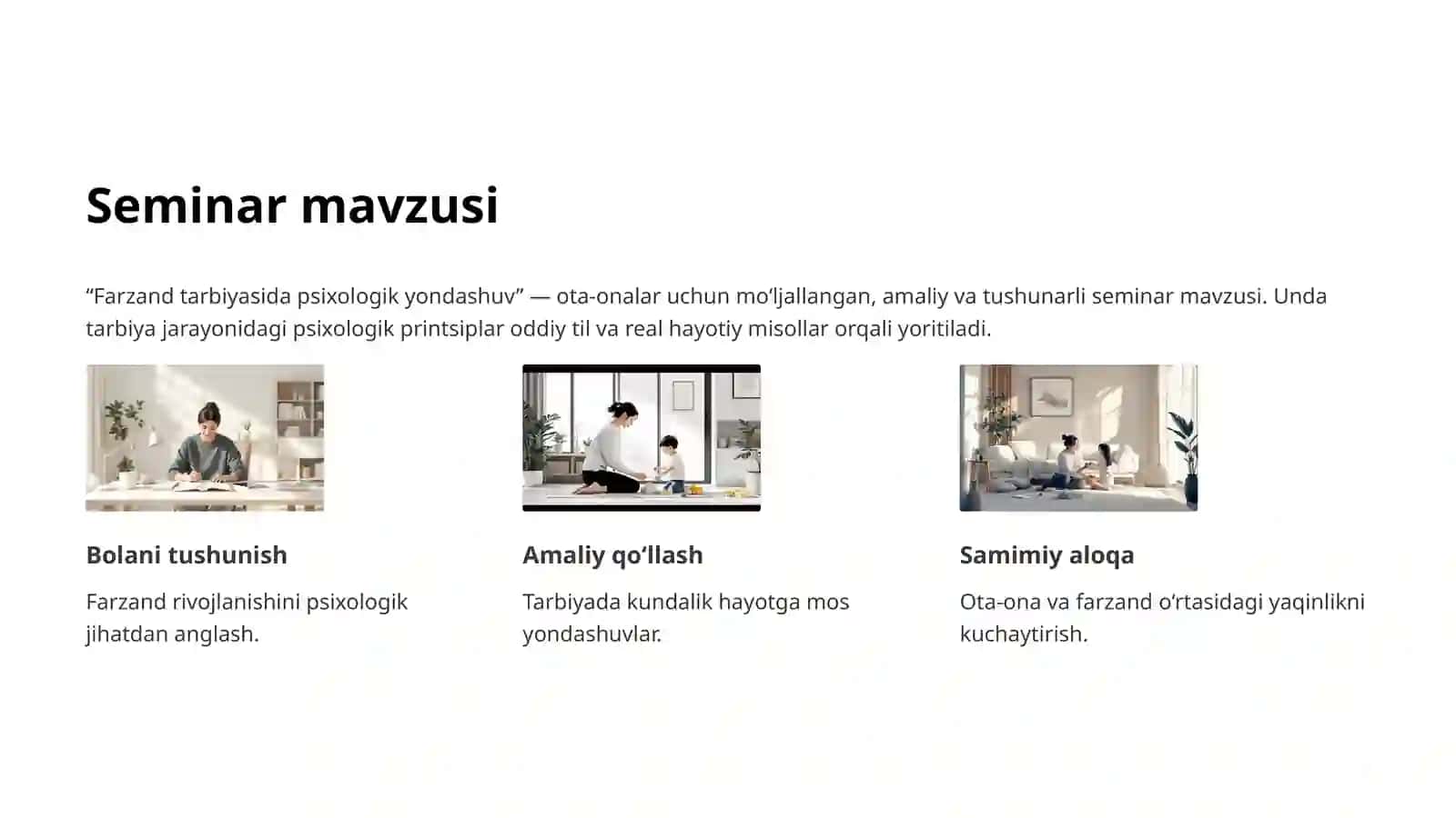 Farzand tarbiyasida psixologik yondashuv 2