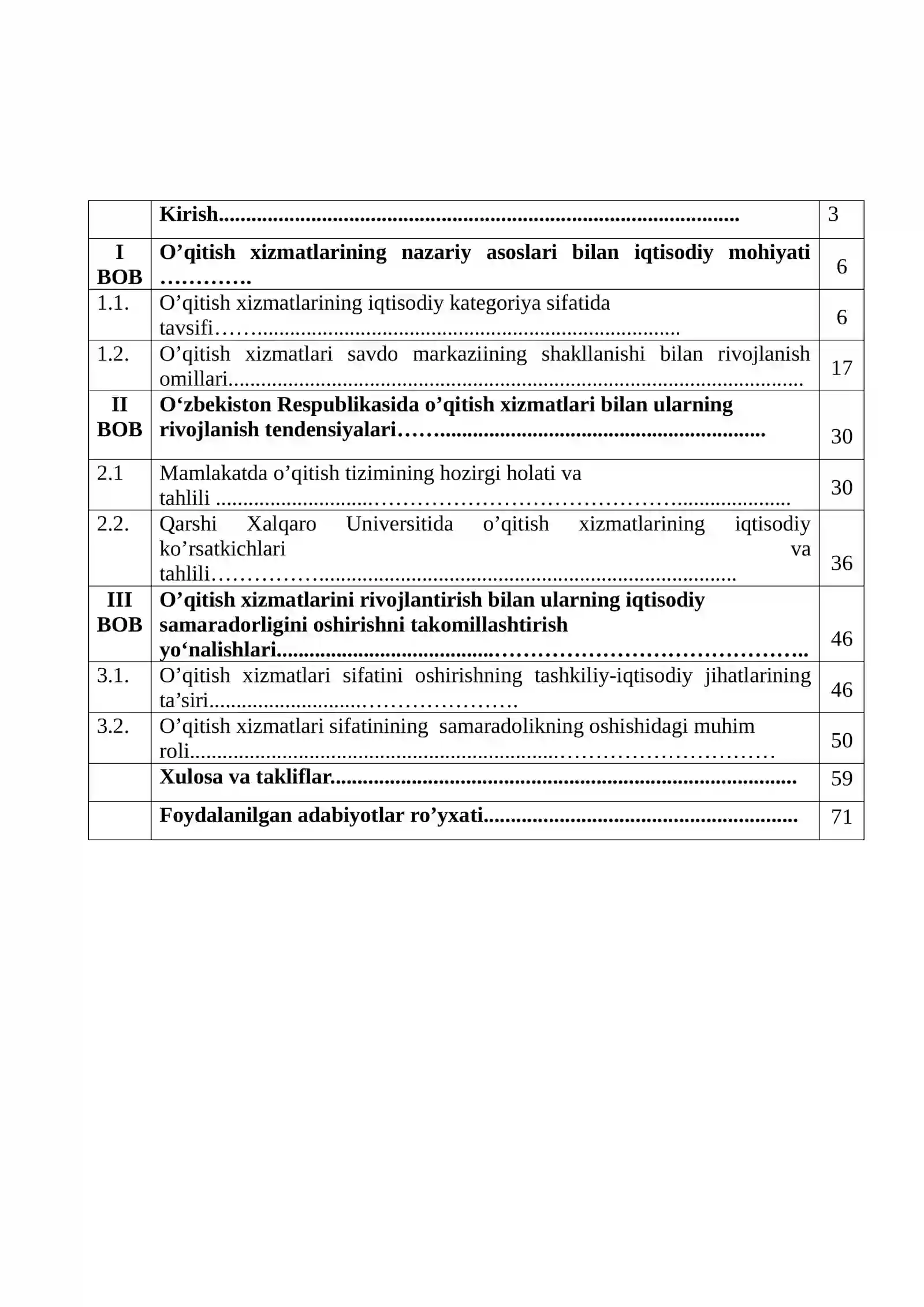 Ta’lim xizmatlarini rivojlantirishning iqtisodiy samaradorligini oshirish yo’llari 2
