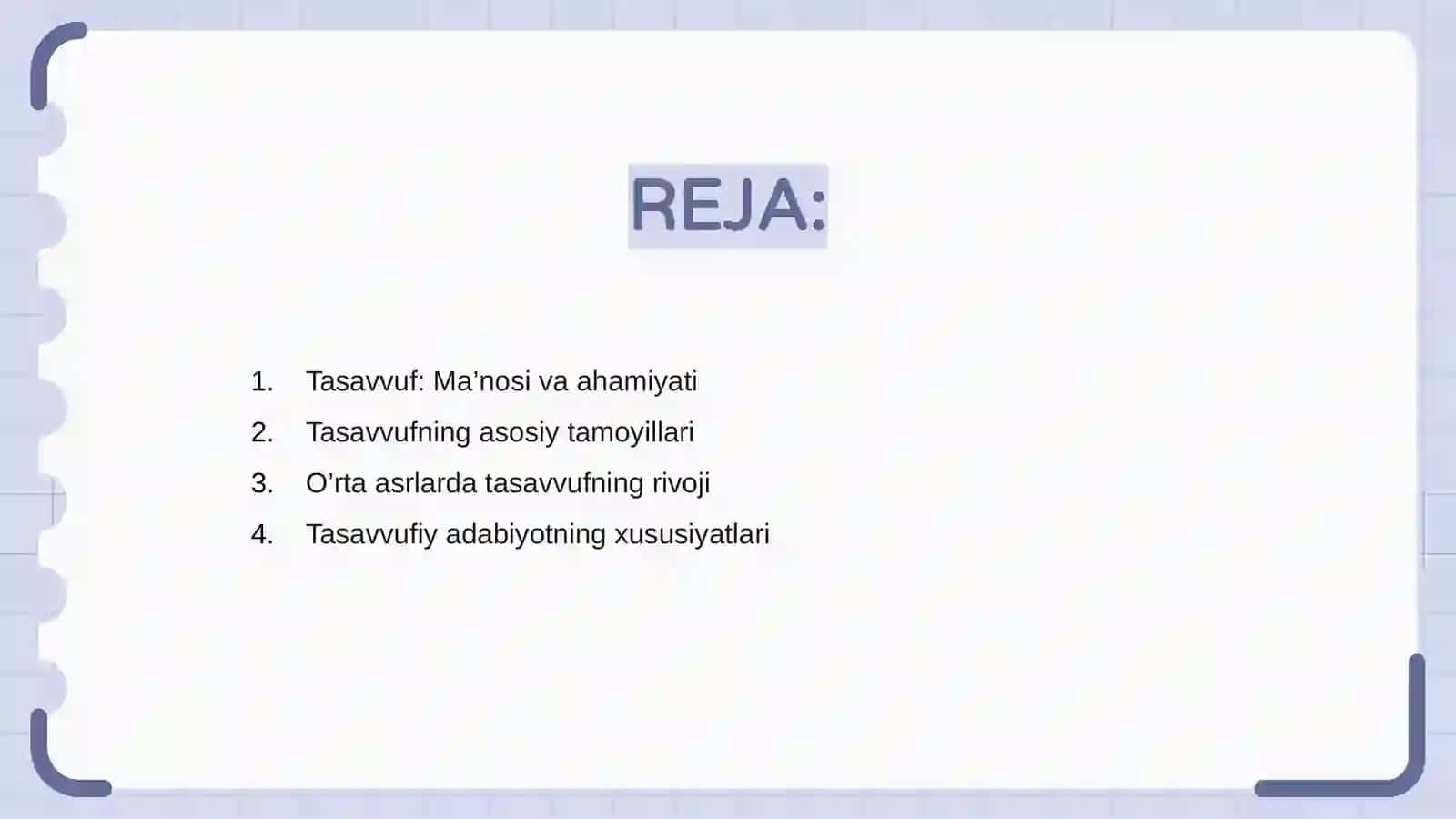 Tasavvuf va tasavvuf adabiyotining ilk namoyondalari 2