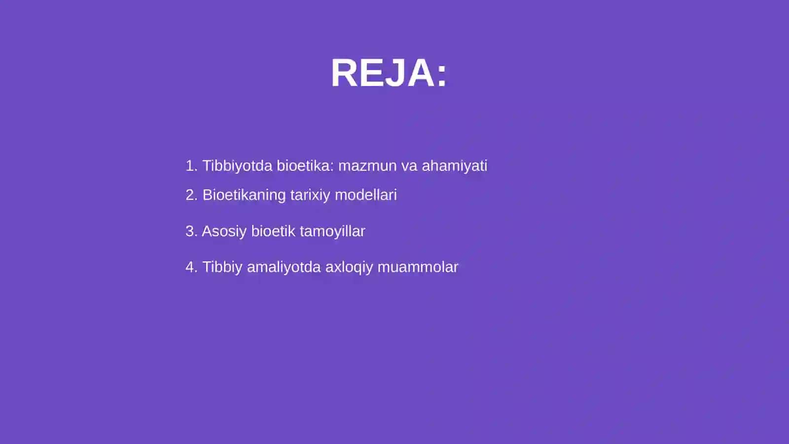 Tibbiyotda bioetika masalalari 2