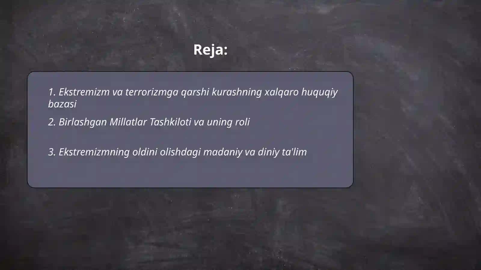 Dunyo hamjamiyatining ekstremizm va terrorizmga qarshi kurash tajribasi 2