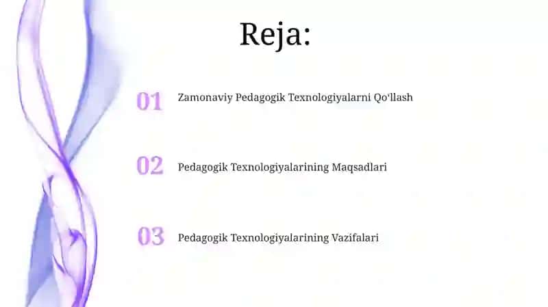 Pedagogik texnologiyalarning maqsadi va vazifalari 2