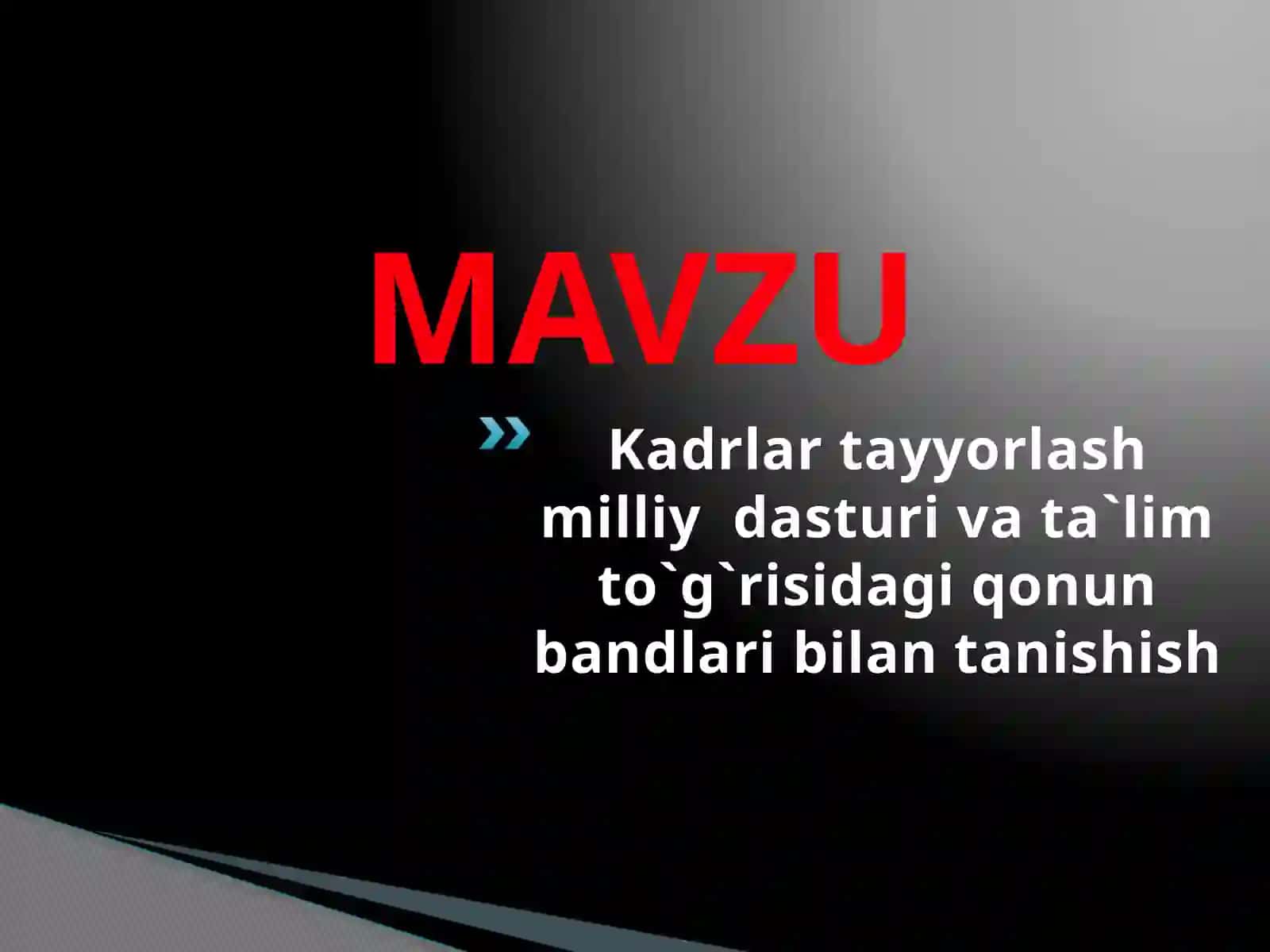 Haydarova Dildoraning Pedagogik texnologiyalar va pedagogik maxorat fanidan tayyorlagan 2