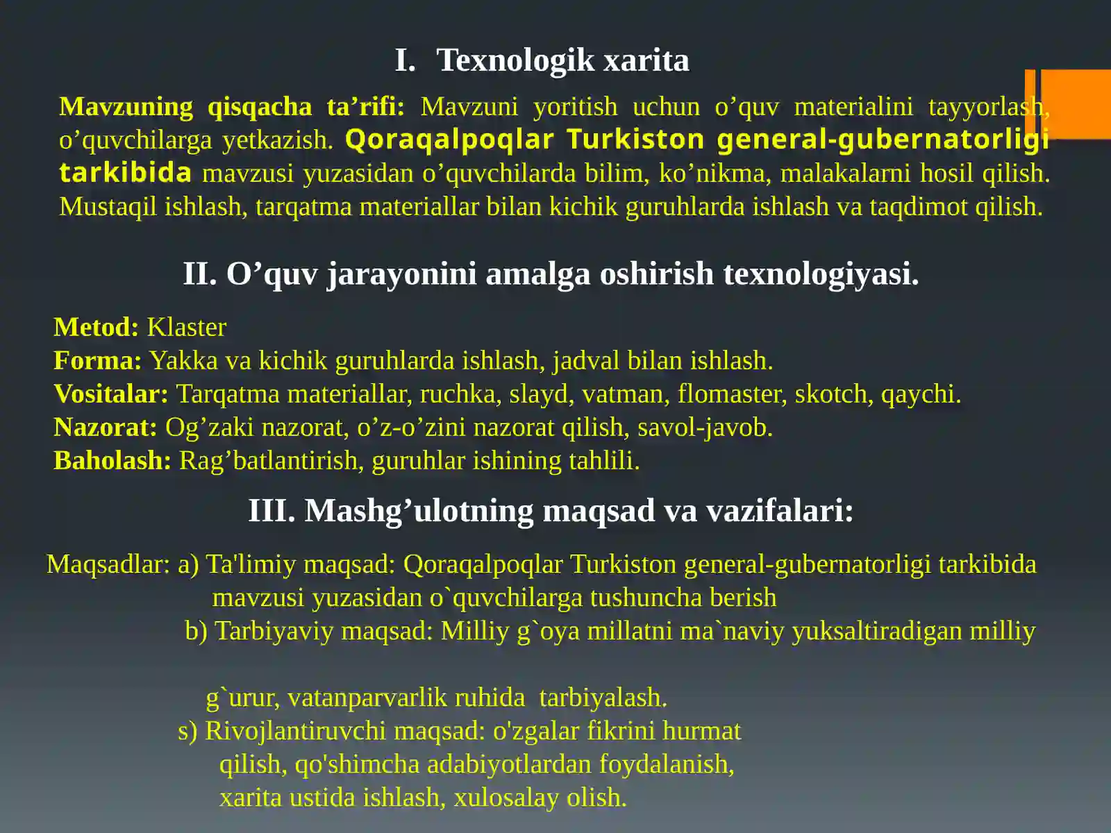 KENGAYTIRILGAN DARS ISHLANMASI 2