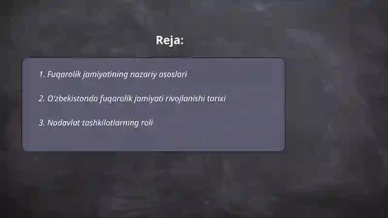 Fuqarolik jamiyatining nazariy asoslari 2