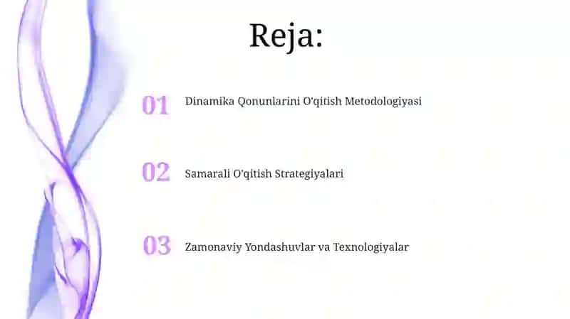 Dinamika qonunlari mavzularini oʻqitish metodikasi 2