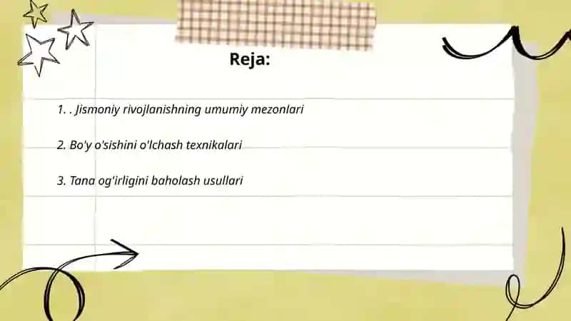 Jismoniy rivojlanish monitoringi 2