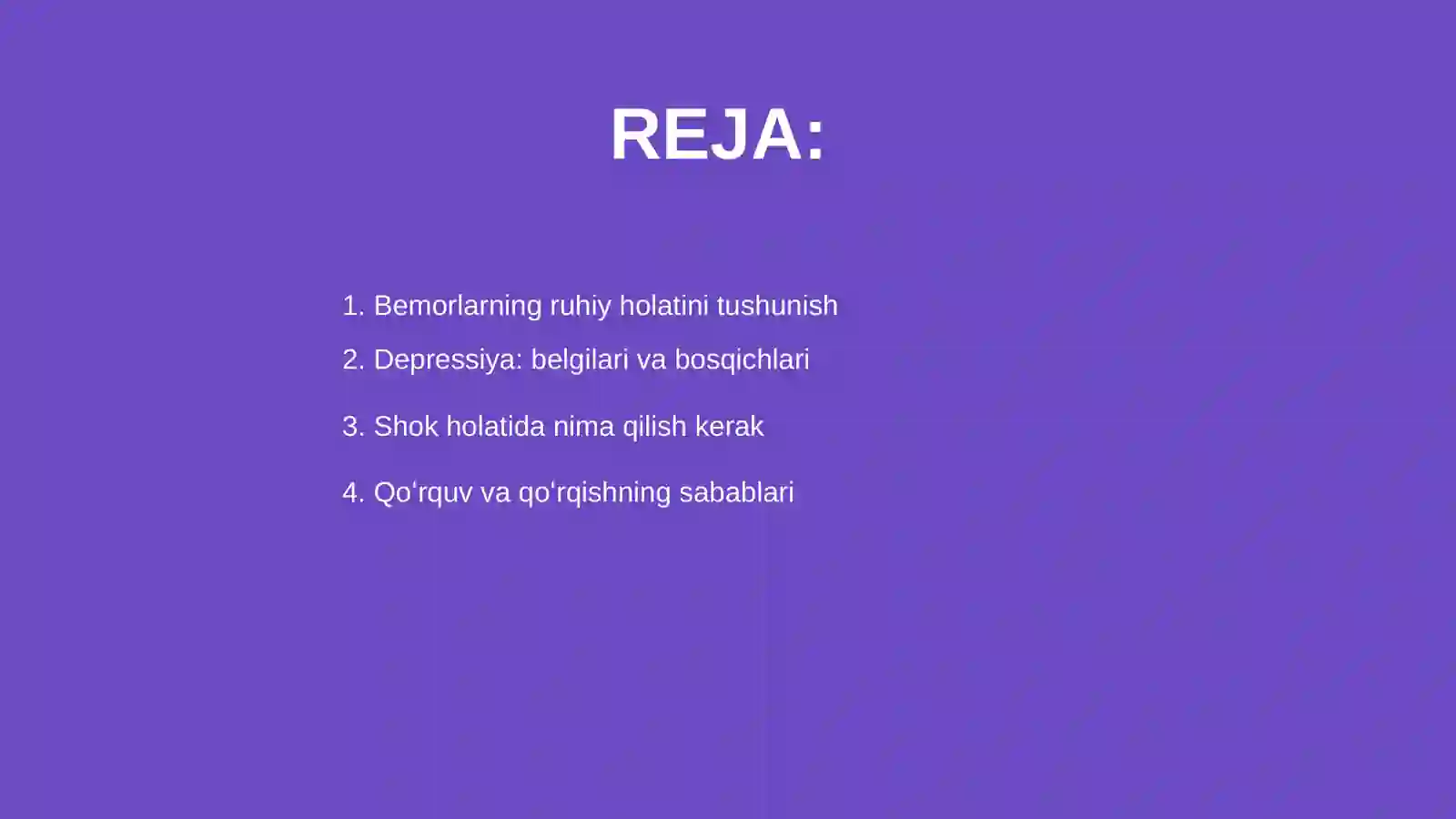 Bemorlarning ruhiy xolati 2