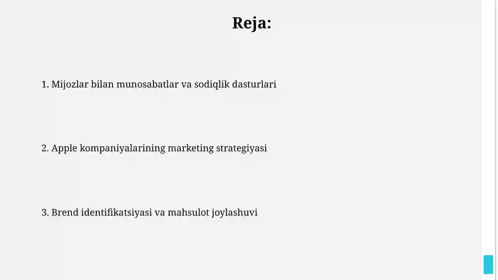 Apple kompaniyasi marketing strategiyasi 2