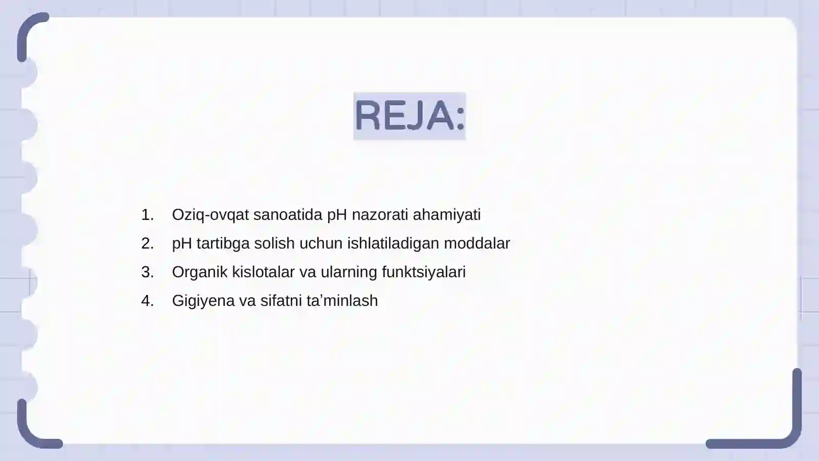 Oziq-ovqat sanoatida pH nazorati 2