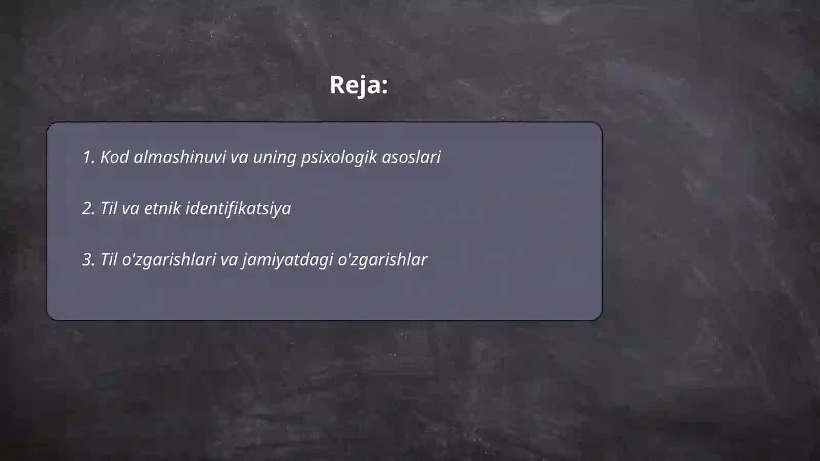 Sotsiolingvistika psixologiya va etnografiyani qamrab oluvchi tilshunoslik fani 2