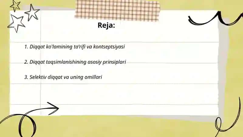 Diqqat ko'lami, diqqat taqsimlanishi 2
