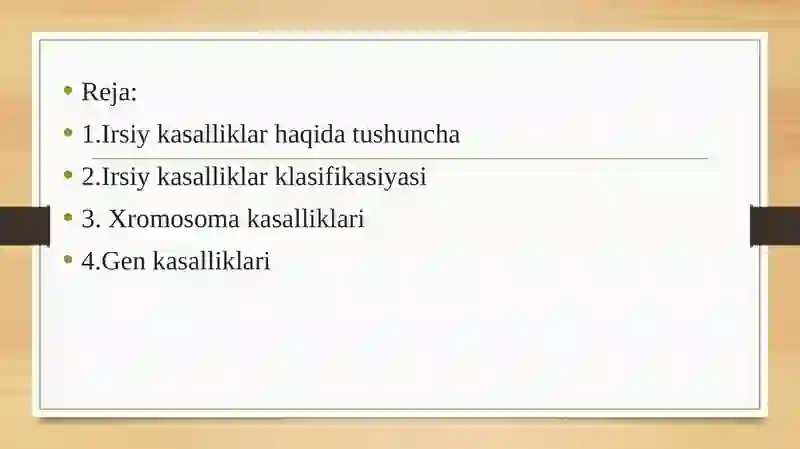 Irsiy gen kasalliklari 2
