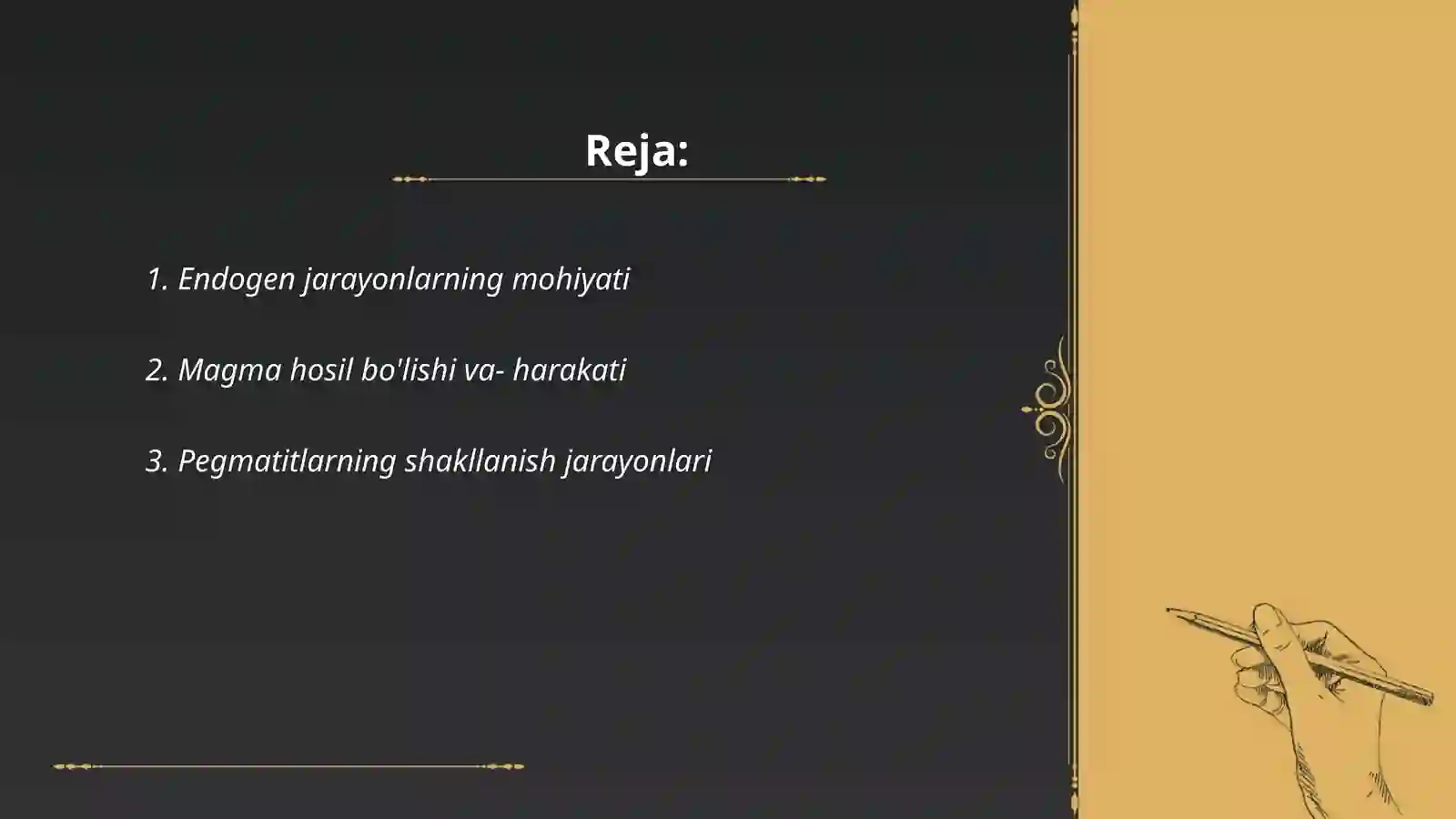 Endogen va Ekzogen Jarayonlar 2