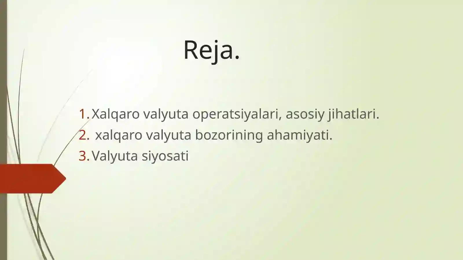 Xalqaro valyuta operatsiyalari 2