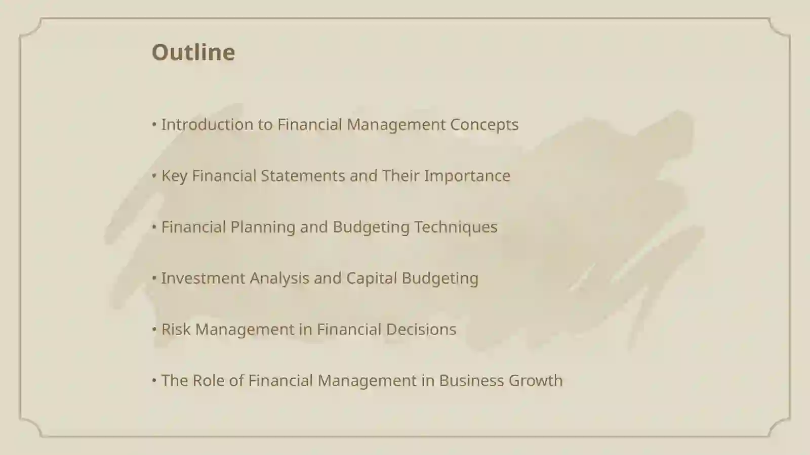 Financial management 2