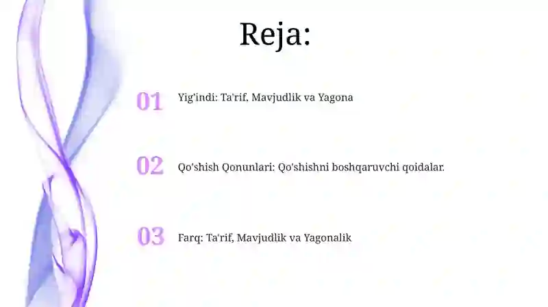 Yig'indidan ayirish 2