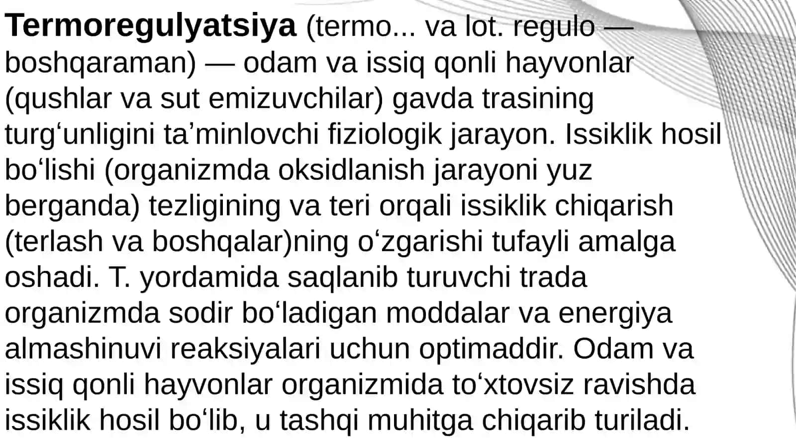 Termoregulyatsiya 2