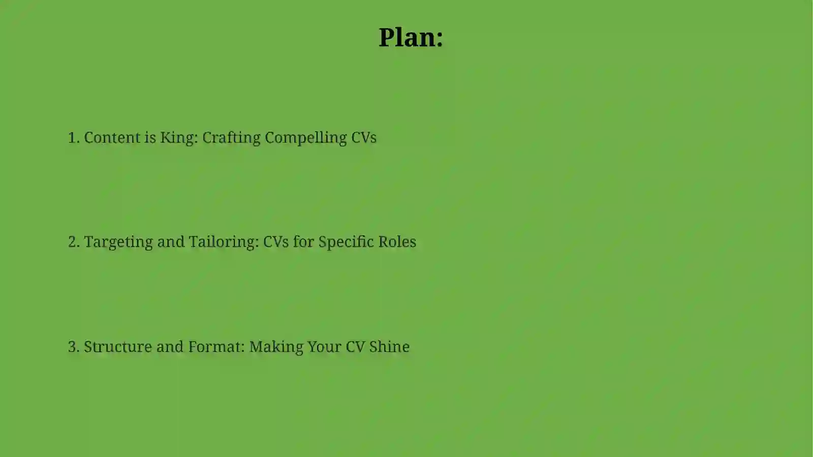 CV yozish 2