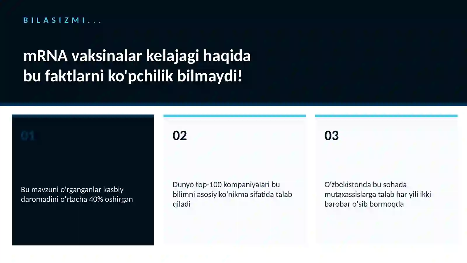 mRNA vaksinalar kelajagi 2