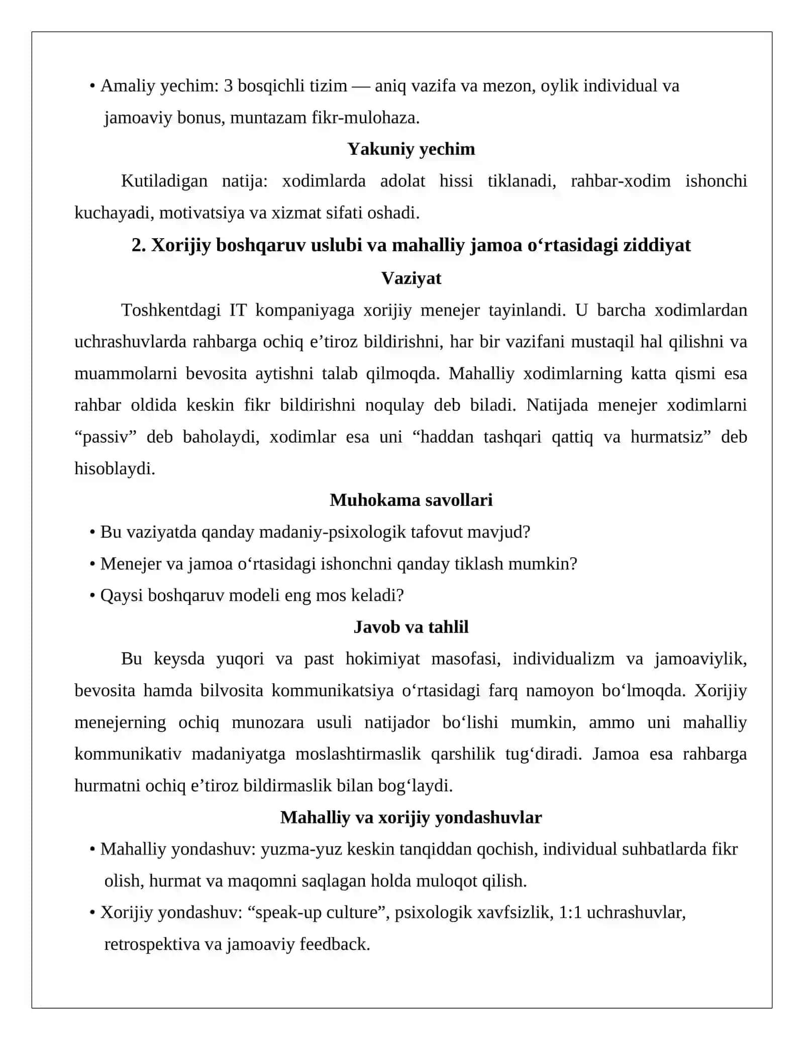 Biznes psixologiyasida mahalliy va xorijiy yo‘nalishlar 2