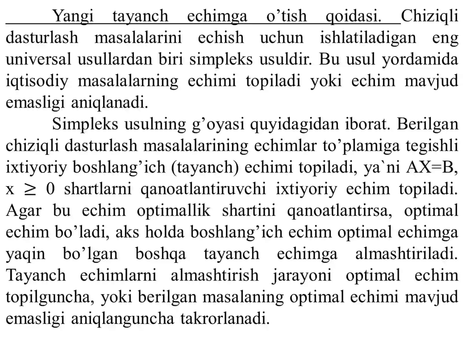 Optimal echimning hosil kilish 2