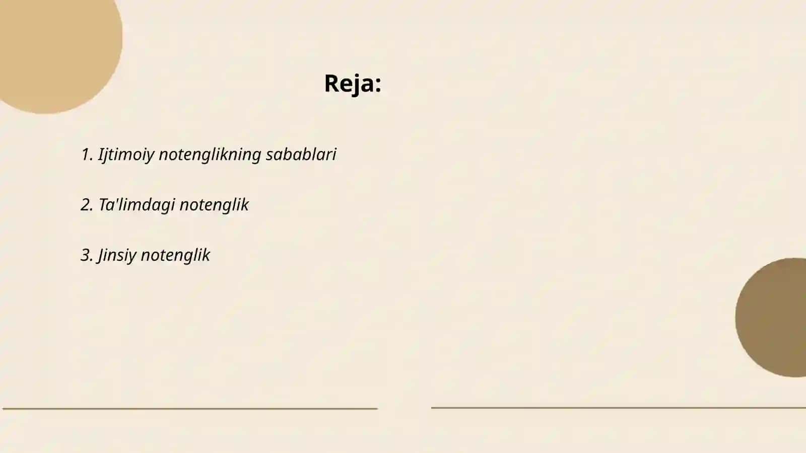 Ijtimoiy notenglik va ularni yechimi 2