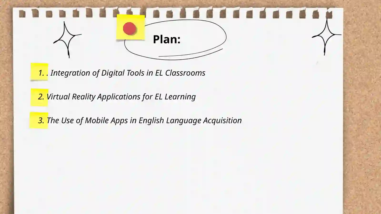 Pedagogical technologies in teaching EL 2