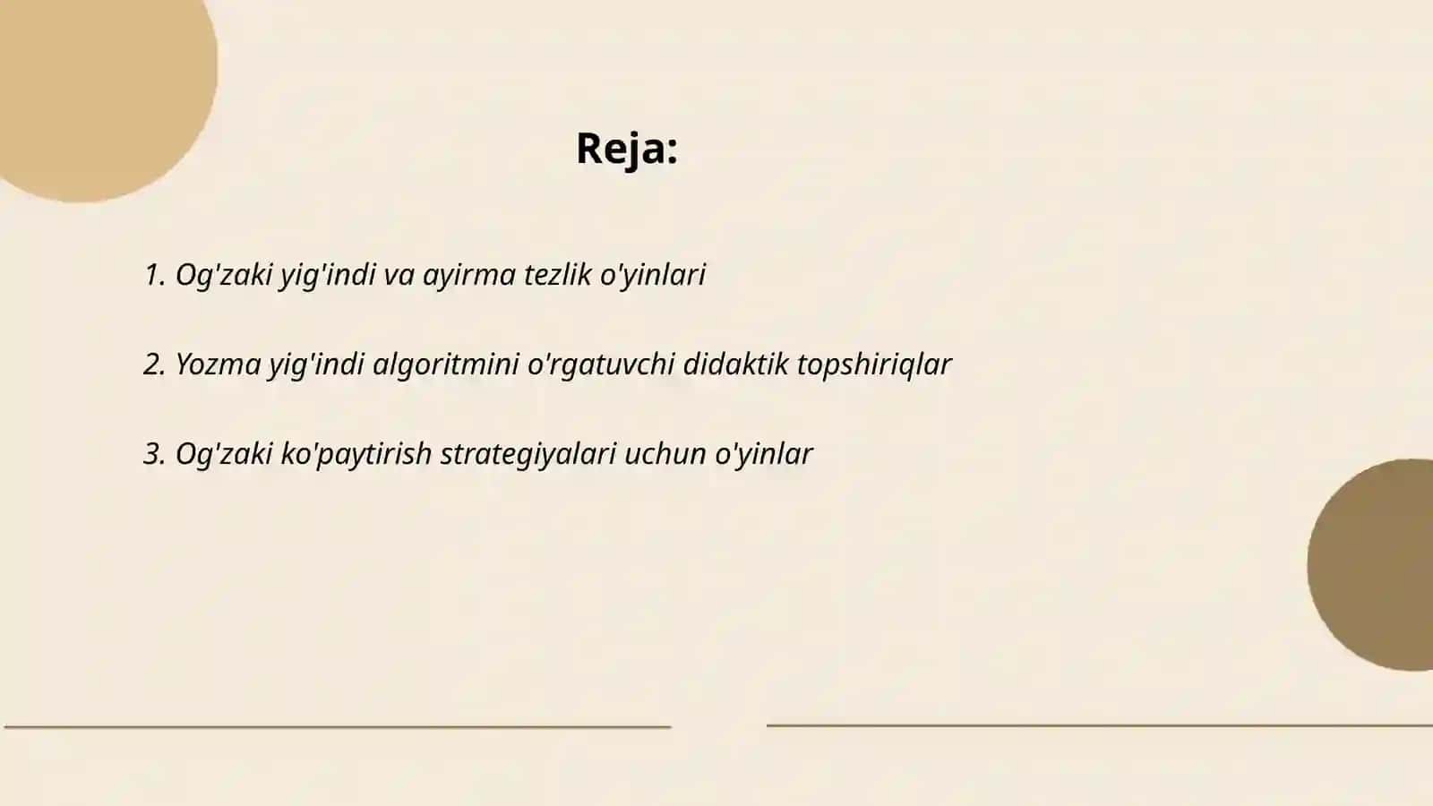 Og'zaki va yozma xisoblashga doir didaktik o'yinlar topshiriqlar 2