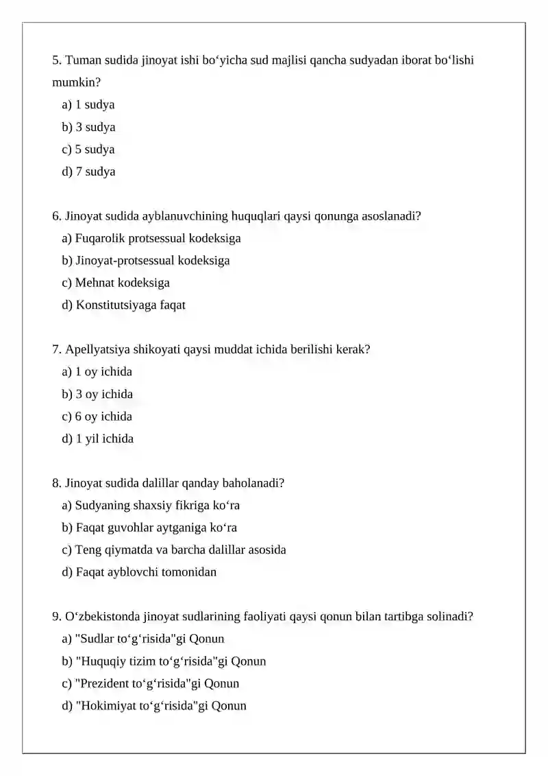 Jinoyat sudlari 2