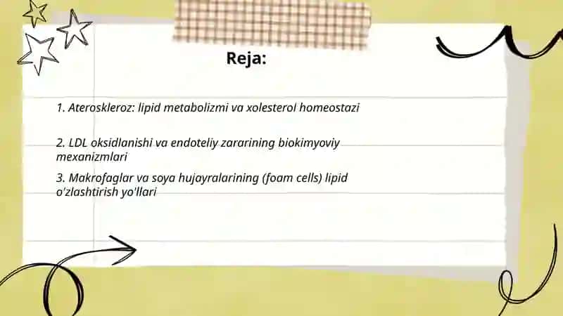 Ateroskleroz rivojlanishining biokimyoviy asoslari 2