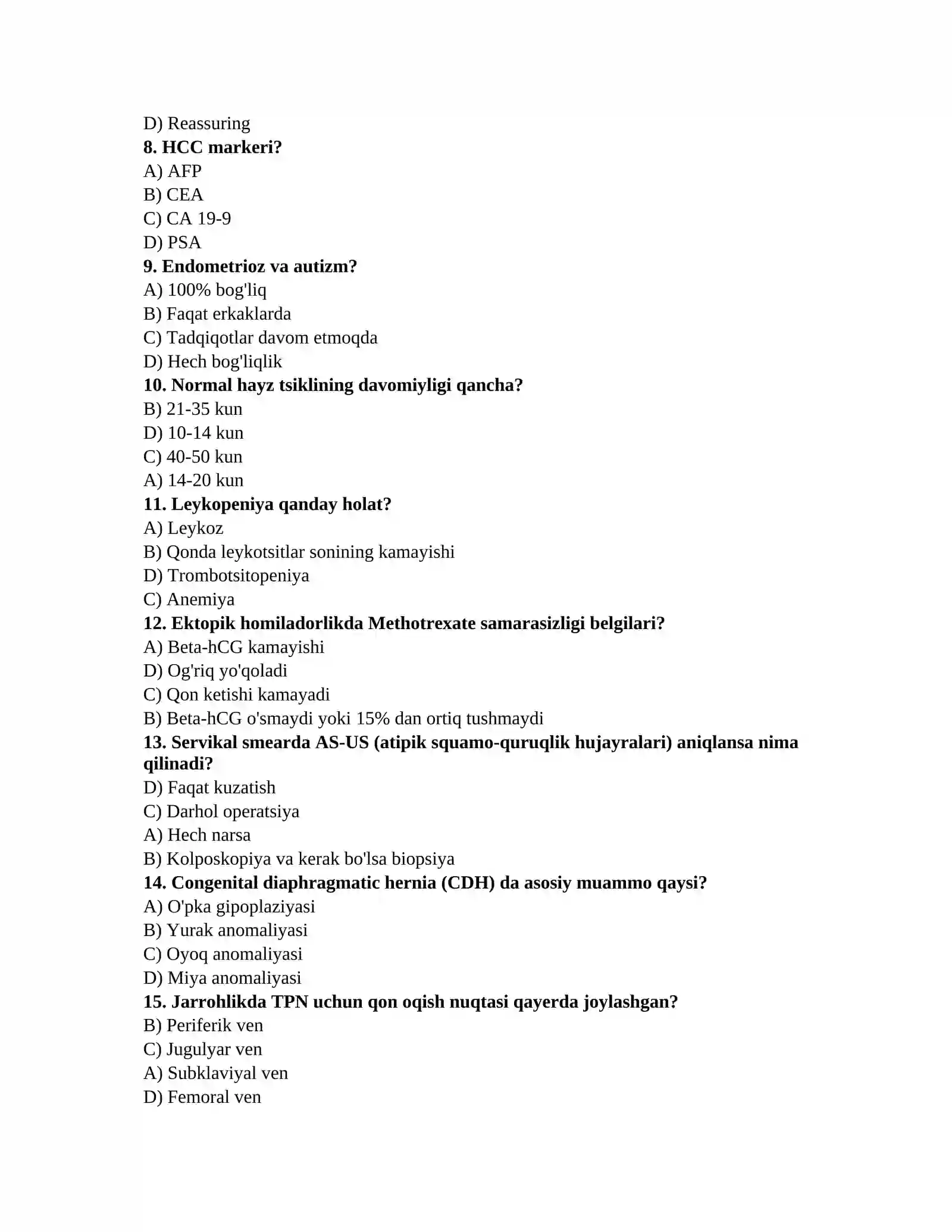 Mutaxassislik savollari 2