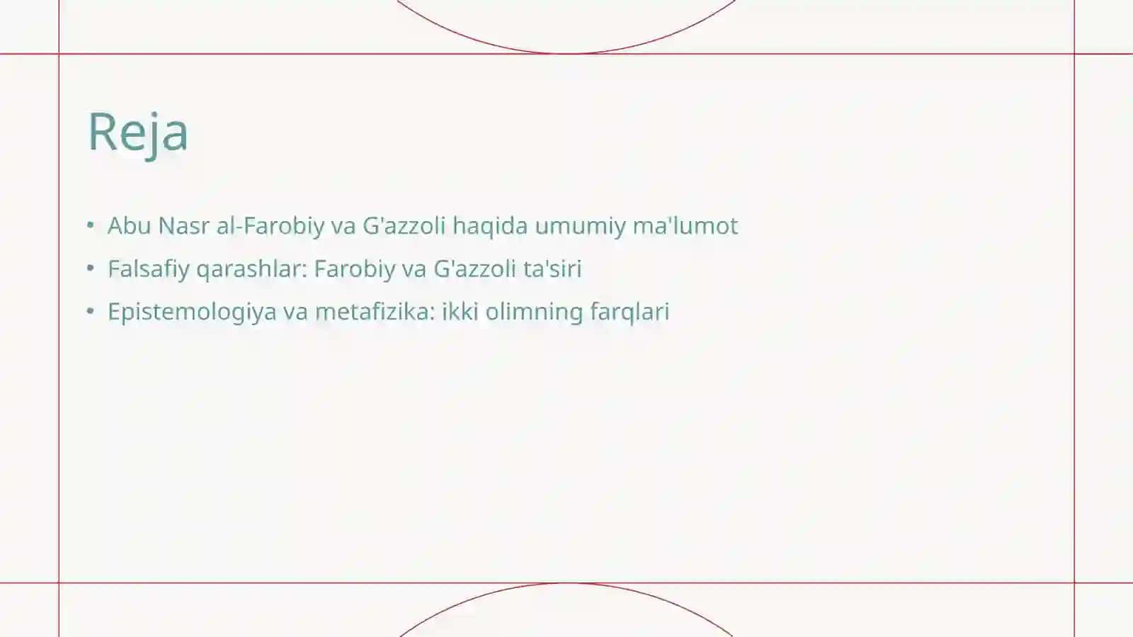 Abu Nasr Farobiy va G'azzoliyning falsafa ilmiga oid qarashlarini qiyosiy tahlil qilish 2