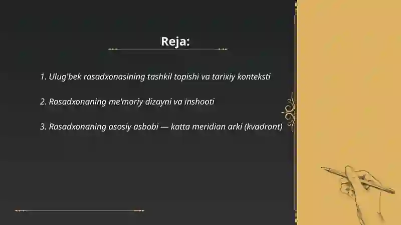 Ulug'bek rasadxonasi 2