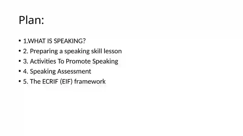 Methodology for the development of speaking skills 2