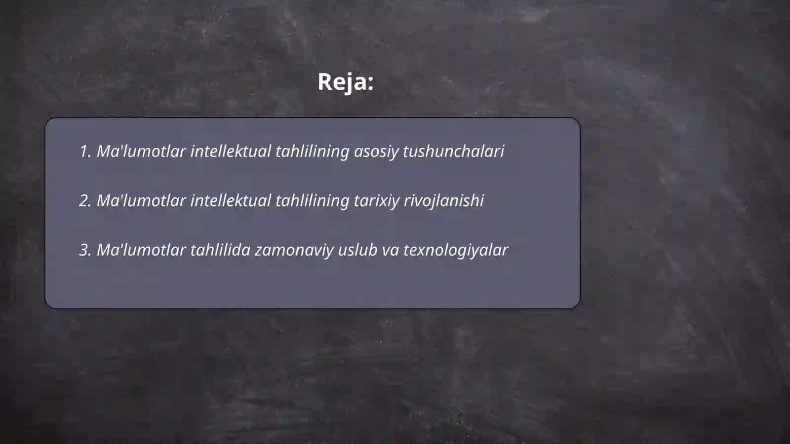 Ma'lumotlar intellektual tahlilining ahamiyati 2