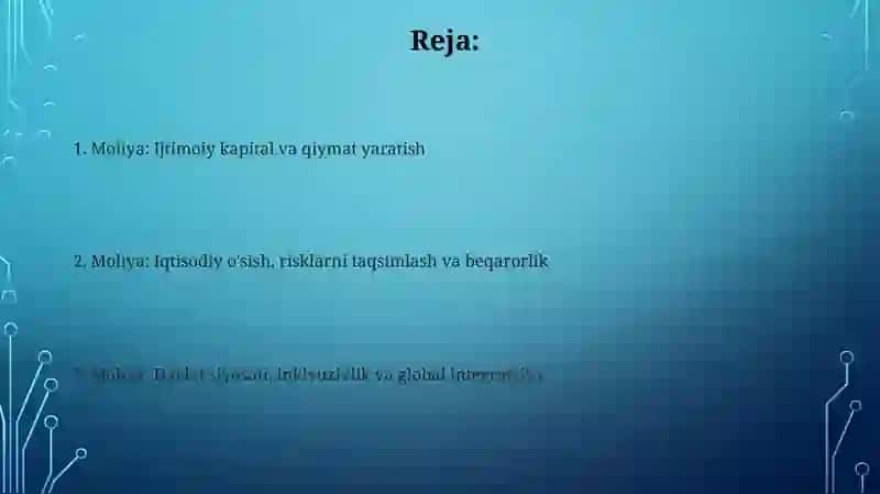 Moliyaning ijtimoiy iqtisodiy mohiyati 2