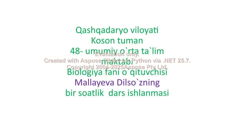 Bolaning o`sishi va rivojlanishi 2