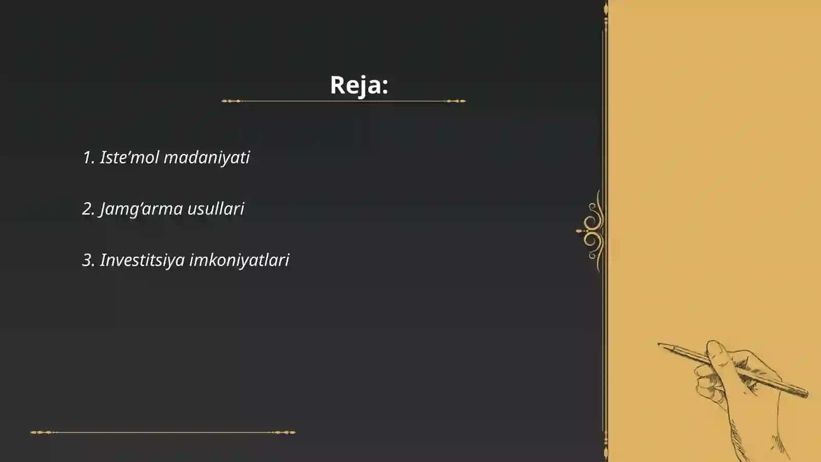 Istе’mоl, jamg’arma va invеstitsiyalar 2