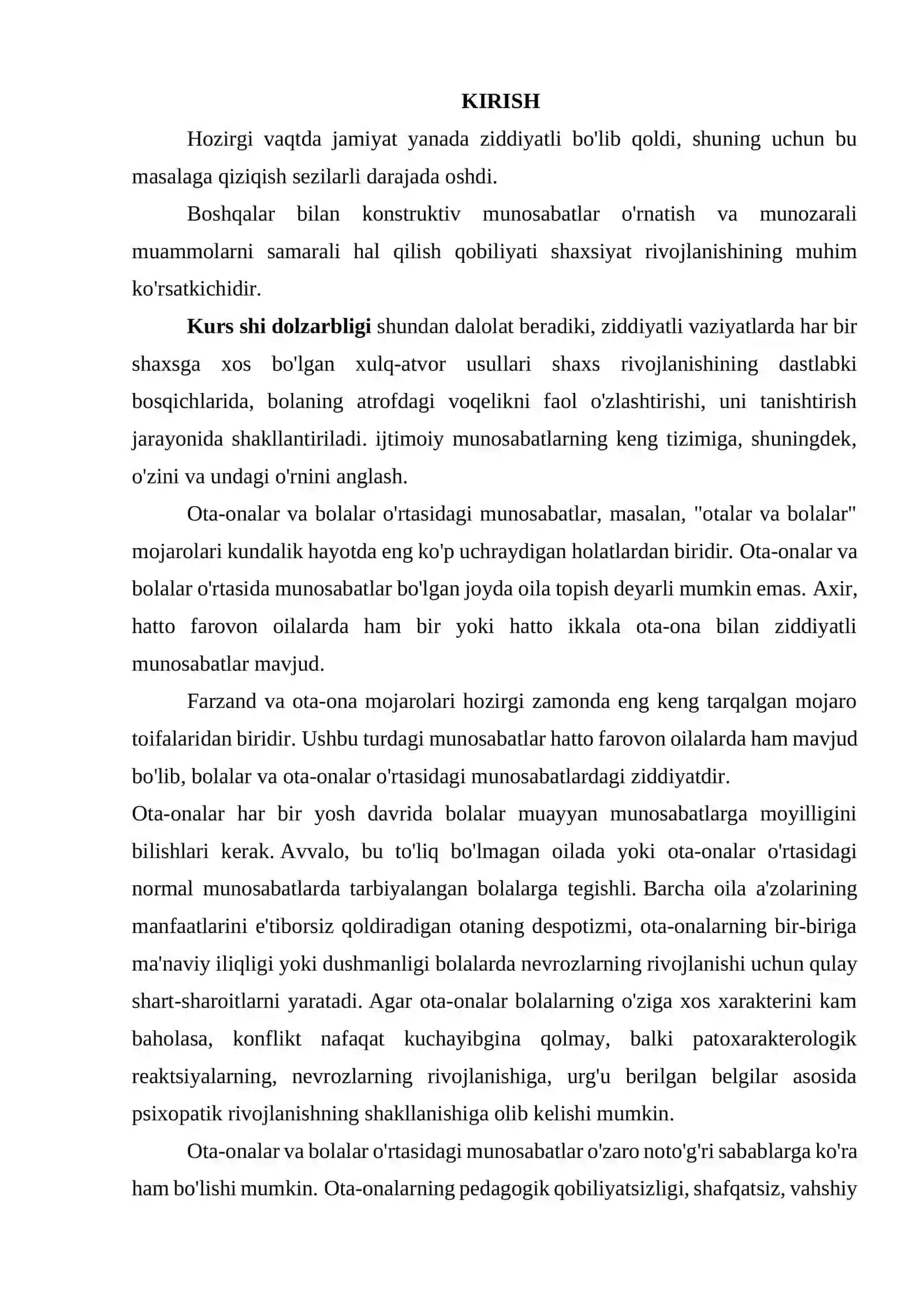 OTA ONA VA BOLA HAMDA OILAVIY MUNOSABATLAR PSIXOKOREKSIYASI 2