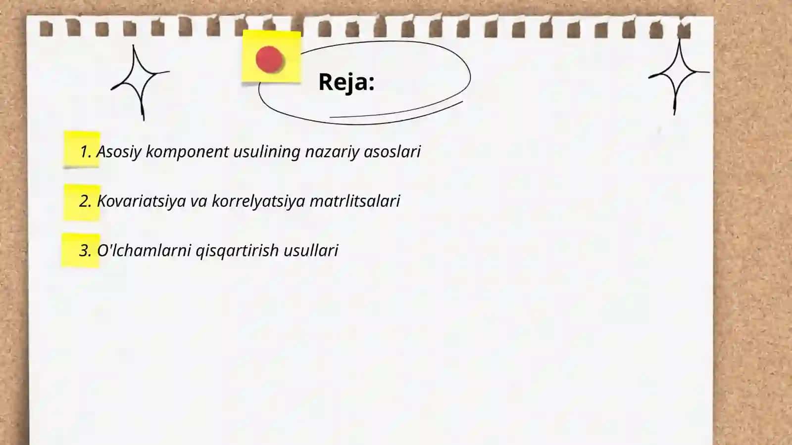 Asosiy komponent usuli 2