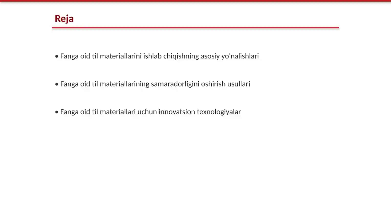 Fanga oid til materiallarini ishlab chiqish boyicha fikr almashish 2