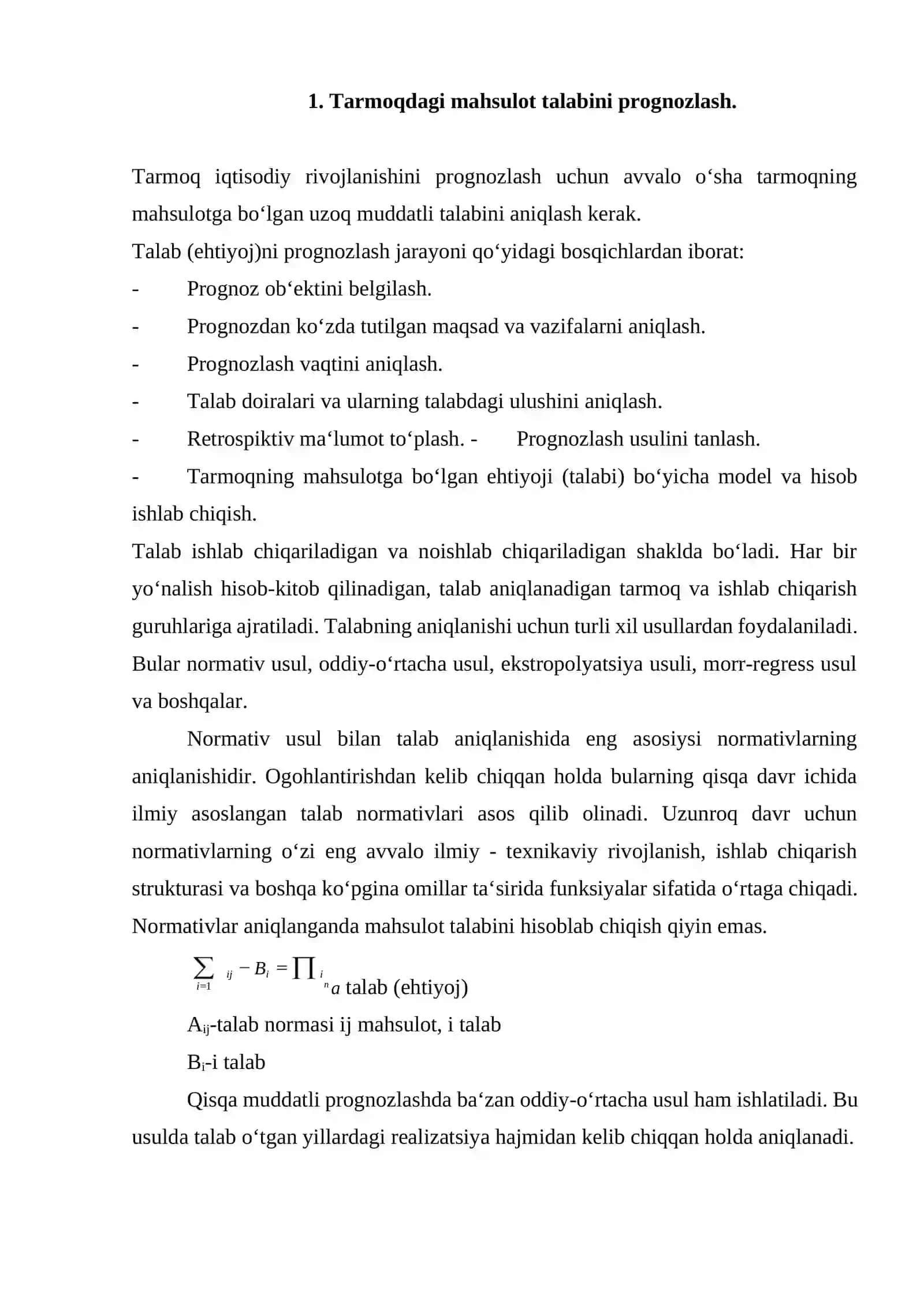 Тarmoq iqtisodiy rivojlanishini prognozlash 2