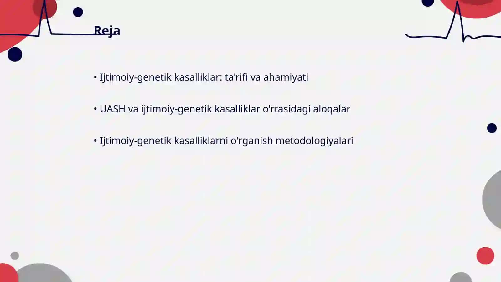Ijtimoiy-genetik kasalliklarni o'rganish 2