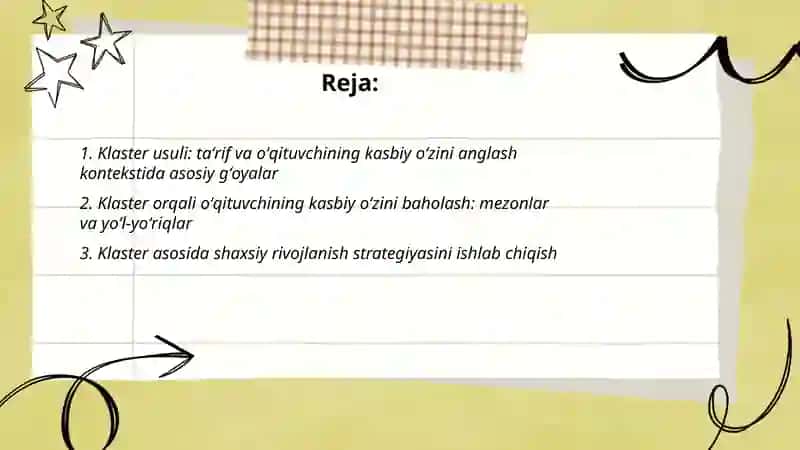 Oʻqituvchining kasbiy oʻzini anglash va oʻzini rivojlantirish strategiyalari 2