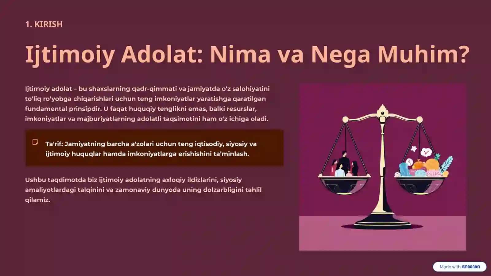 Ijtimoiy Adolat Prinsipi: Axloqiy va Siyosiy Kontekstda Talqini 2