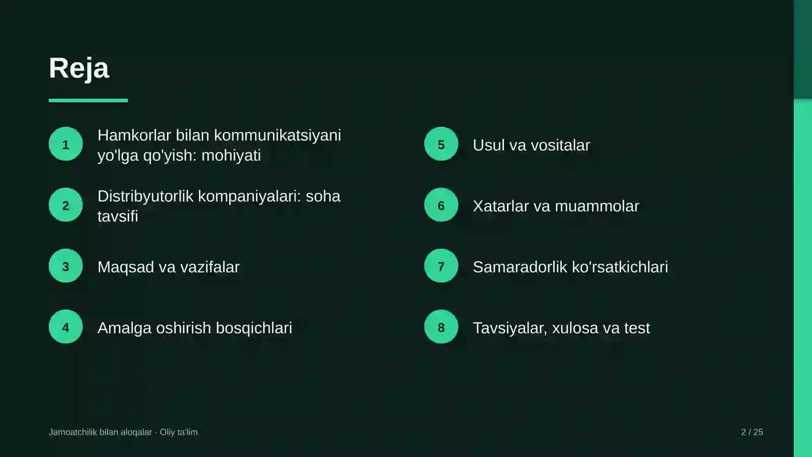 distribyutorlik kompaniyalarida hamkorlar bilan kommunikatsiyani yo'lga qo'yish 3360 2
