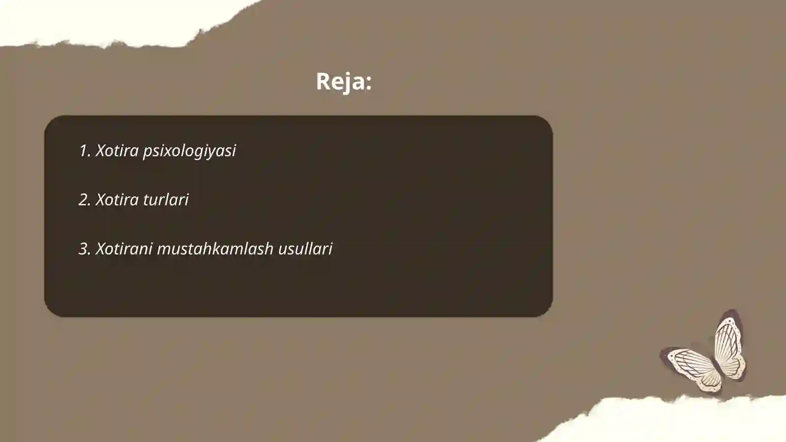 Xotira psixologiyasi 2